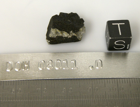 DOM 08011 Meteorite Sample Photograph Showing South View
