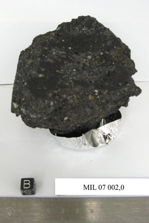 Lab Photo of Sample MIL 07002 Showing Bottom South View