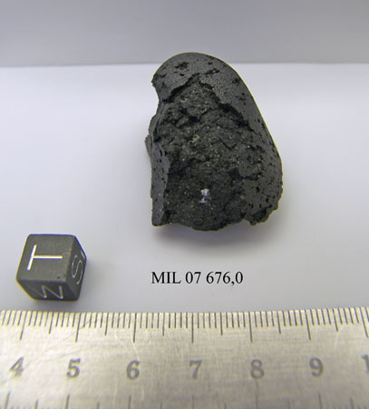 Lab Photo of Sample MIL 07676 Showing Top West View