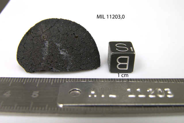 Lab Photo of Sample MIL 11203 Showing Bottom View
