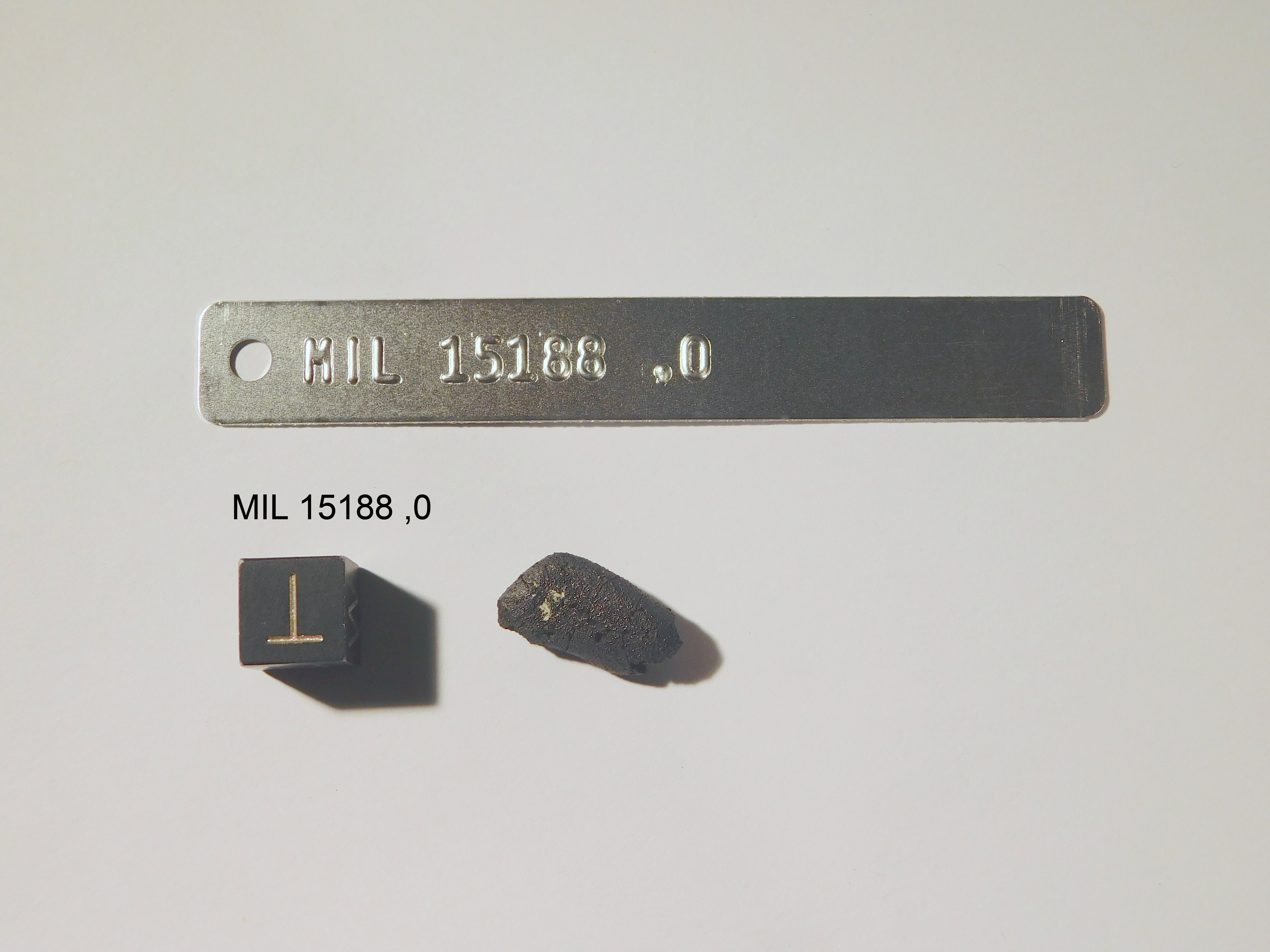 Lab Photo of Sample MIL 15188 Displaying Top Orientation