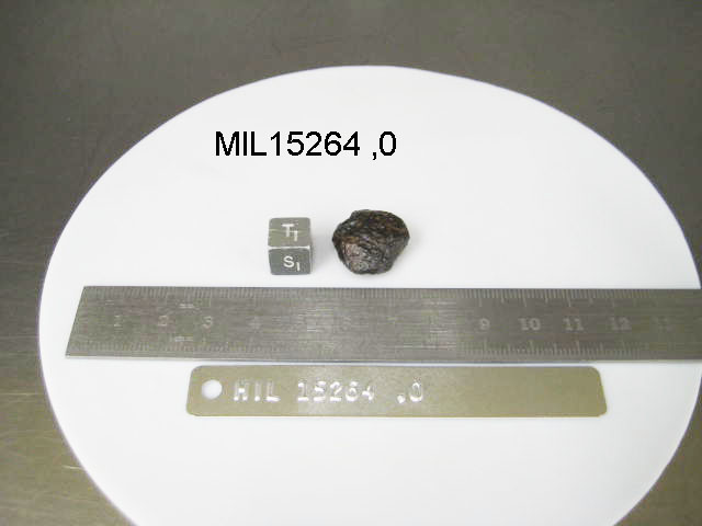 Lab Photo of Sample MIL 15264 Displaying Top South Orientation