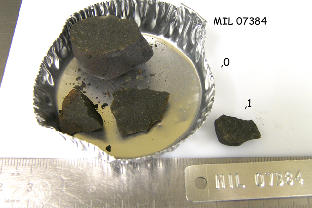 Lab Photo of Sample MIL 07384 Showing Post-Processing View