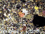 Thin Section Photo of Sample EET 87526 in Cross-Polarized Light