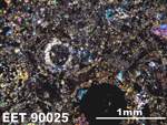 Thin Section Photo of Sample EET 90025 in Cross-Polarized Light