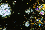 Thin Section Photo of Sample EET 96010 in Cross Polarized Light