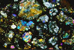 Thin Section Photo of Sample EET 96015 in Cross Polarized Light