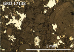 Thin Section Photo of Sample GRO 17138,2 at 5x magnification in Reflected Light