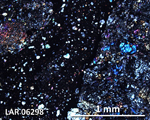 Thin Section Photograph of Sample LAR 06298 in Cross-Polarized Light