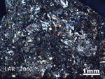 Thin Section Photograph of Sample LAR 12060 in Cross-Polarized Light