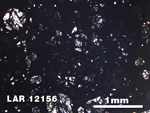 Thin Section Photo of Sample LAR 12156 in Plane-Polarized Light with 2.5X Magnification