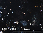 Thin Section Photo of Sample LAR 12156 in Plane-Polarized Light with 5X Magnification
