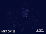 Thin Section Photo of Sample MET 00426 in Cross-Polarized Light with  Magnification