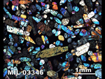 Thin Section Photograph of Sample MIL 03346 in Cross-Polarized Light