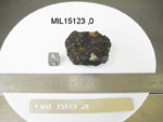 Lab Photo of Sample MIL 15123 Displaying Bottom South Orientation