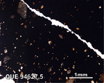 Thin Section Photo of Sample QUE 94627 in Plane-Polarized Light