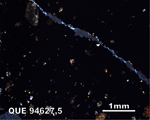Thin Section Photograph of Sample QUE 94627 in Cross-Polarized Light