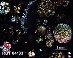 Thin Section Photograph of Sample RBT 04133 in Cross-Polarized Light