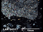 Thin Section Photograph of Sample LAR 04317 in Cross-Polarized Light