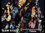 Thin Section Photograph of Sample LEW 97225 in Cross-Polarized Light