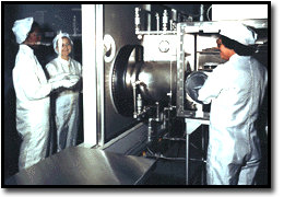 Sample being transferred from Pristine Sample Lab to a cabinet